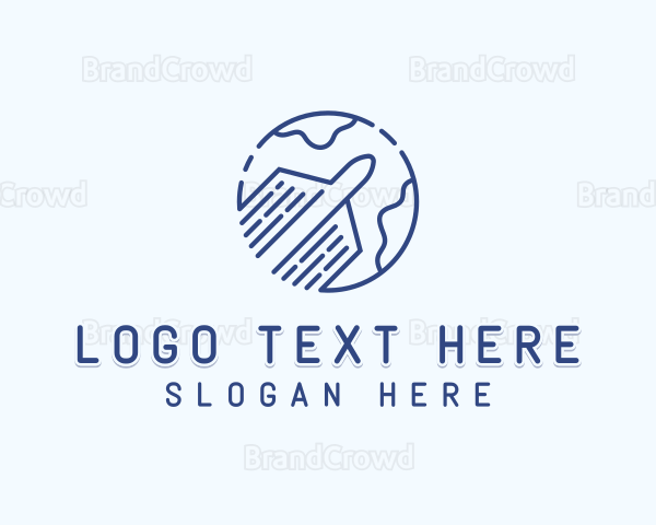 Plane Forwarding Logistics Logo