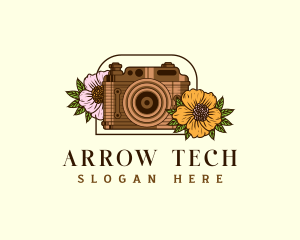 Floral Camera Studio logo design