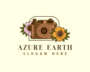 Floral Camera Studio logo design