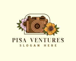 Floral Camera Studio logo design