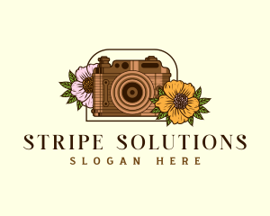 Floral Camera Studio logo design