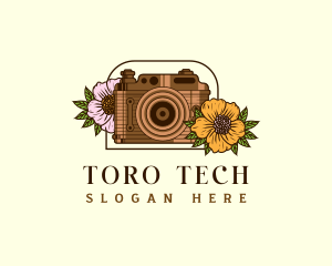 Floral Camera Studio logo design