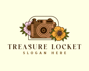 Floral Camera Studio logo design