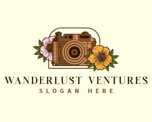 Floral Camera Studio logo design