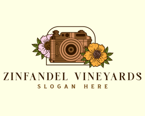 Floral Camera Studio logo design