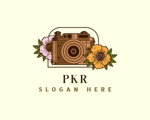 Floral Camera Studio logo design