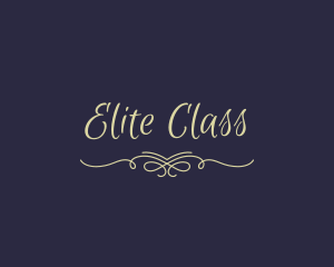 First Class - Calligraphy Script Wordmark logo design