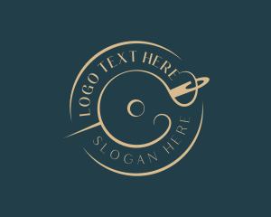 Knitter - Alteration Needle Sewing logo design