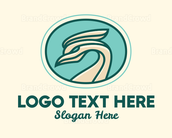 Crested Bird Mascot Logo