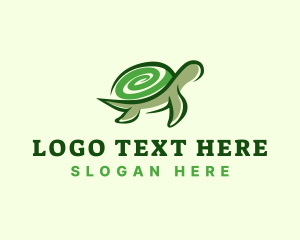 Snapper - Swirly Turtle Shell logo design