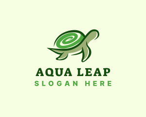 Amphibian - Swirly Turtle Shell logo design