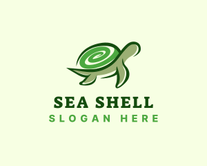 Swirly Turtle Shell logo design