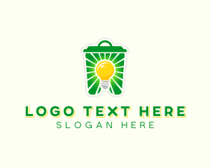 Recycling Bin - Eco Waste Removal logo design