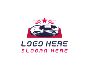 Mechanic - Sports Car Star Vehicle logo design