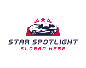 Sports Car Star Vehicle logo design