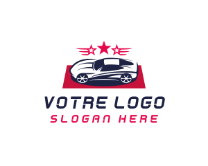 Star - Sports Car Star Vehicle logo design