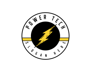 Thunder Lightning Bolt logo design