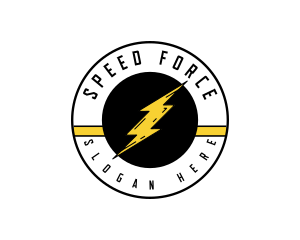 Thunder Lightning Bolt logo design