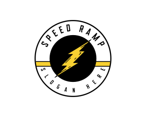 Thunder Lightning Bolt logo design