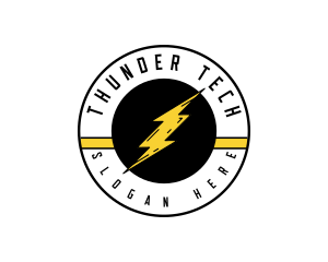 Thunder - Thunder Lightning Bolt logo design