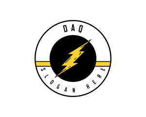 Electricity - Thunder Lightning Bolt logo design