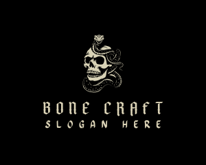 Bones - Skull Snake Venom logo design