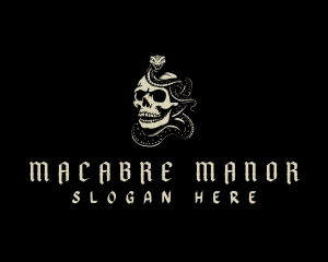 Skull Snake Venom logo design