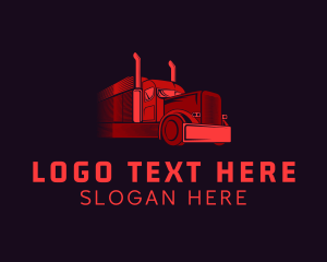 Roadie - Highway Courier Truck logo design