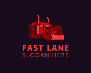 Highway - Highway Courier Truck logo design