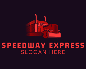 Highway - Highway Courier Truck logo design