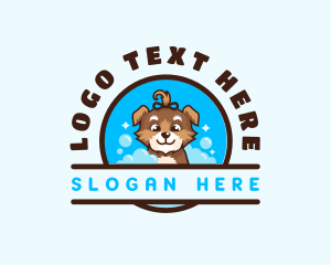 Pet Dog Grooming logo design