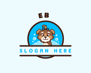 Pet Dog Grooming Logo