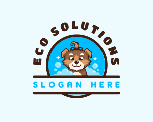 Pet Dog Grooming Logo