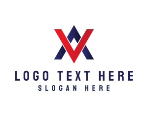 Double - Generic Enterprise Letter VA logo design