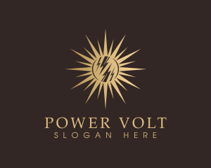 Solar Electric Volt logo design