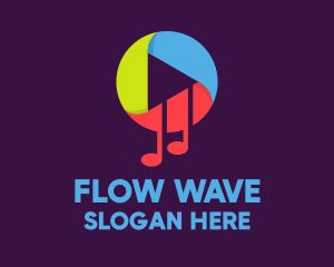 Stream - Music Streaming Media logo design