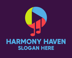 Symphony - Music Streaming Media logo design
