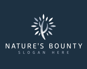 Silver Plant Nature logo design