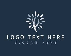 Plant - Silver Plant Nature logo design