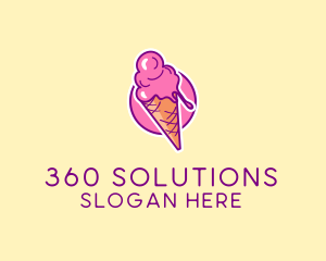 Ice Cream Cone logo design