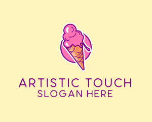 Ice Cream Cone logo design