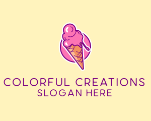 Ice Cream Cone logo design