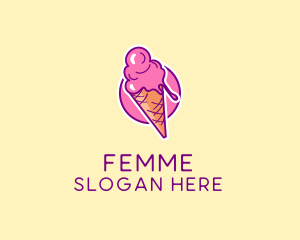 Ice Cream Cone logo design