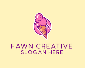 Ice Cream Cone logo design