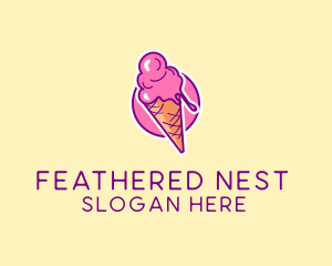 Ice Cream Cone logo design