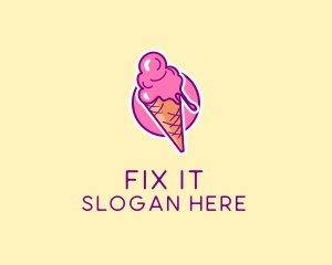 Ice Cream Cone logo design