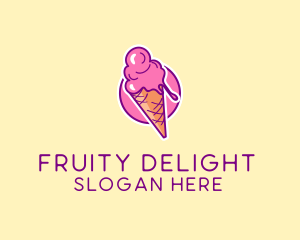 Ice Cream Cone logo design