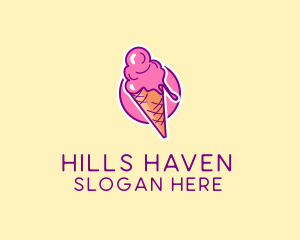 Ice Cream Cone logo design