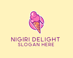 Ice Cream Cone logo design