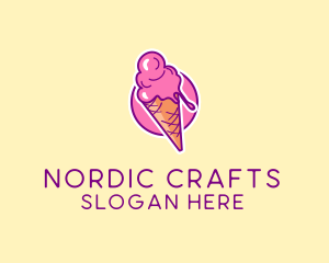 Ice Cream Cone logo design